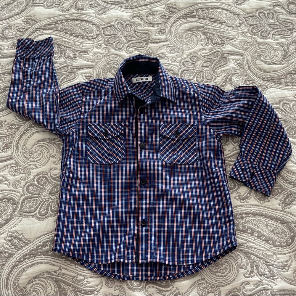 Bikkembergs kid button down t shirt